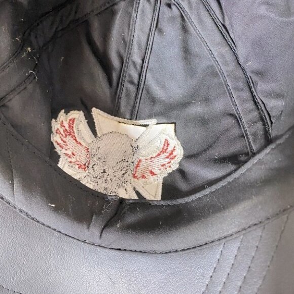 Black Lambskin Leather Hat - Picture 9 of 12